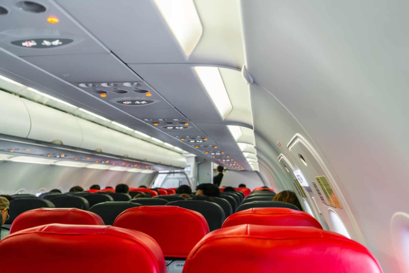 cabin inside aircraft